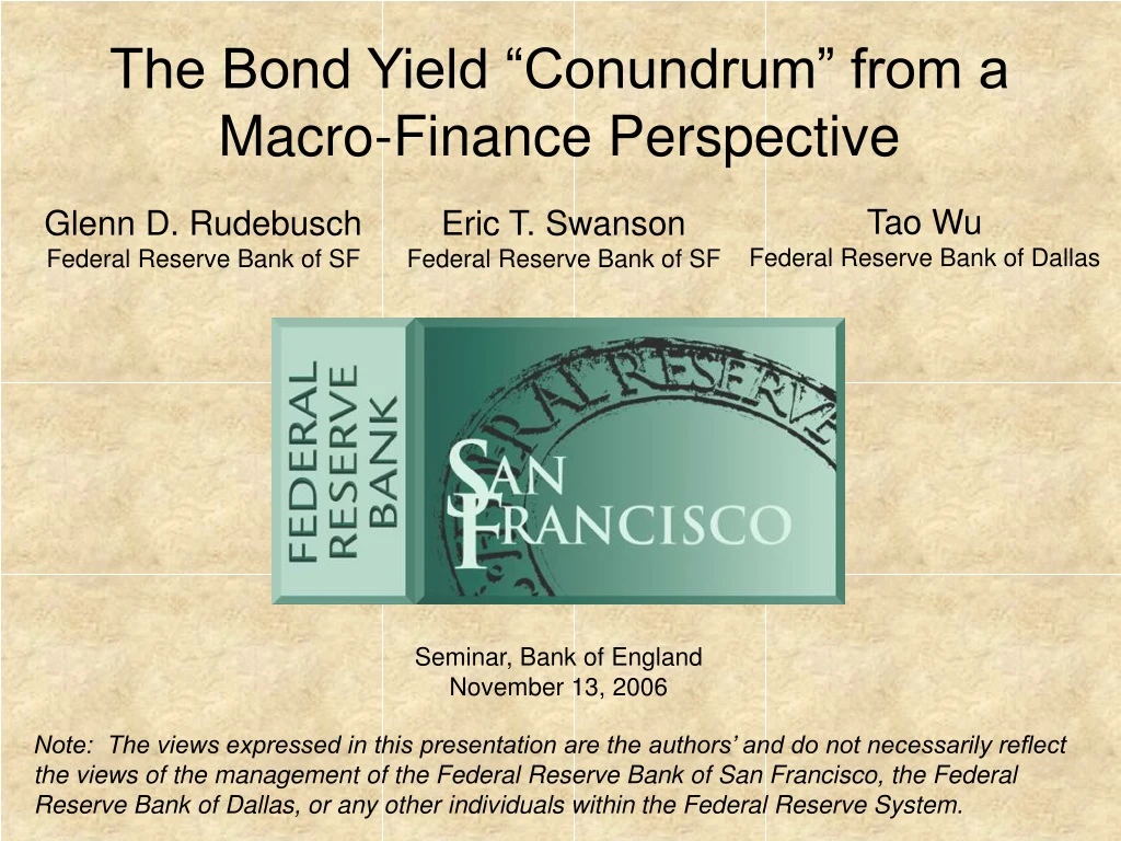 the bond yield conundrum from a macro finance