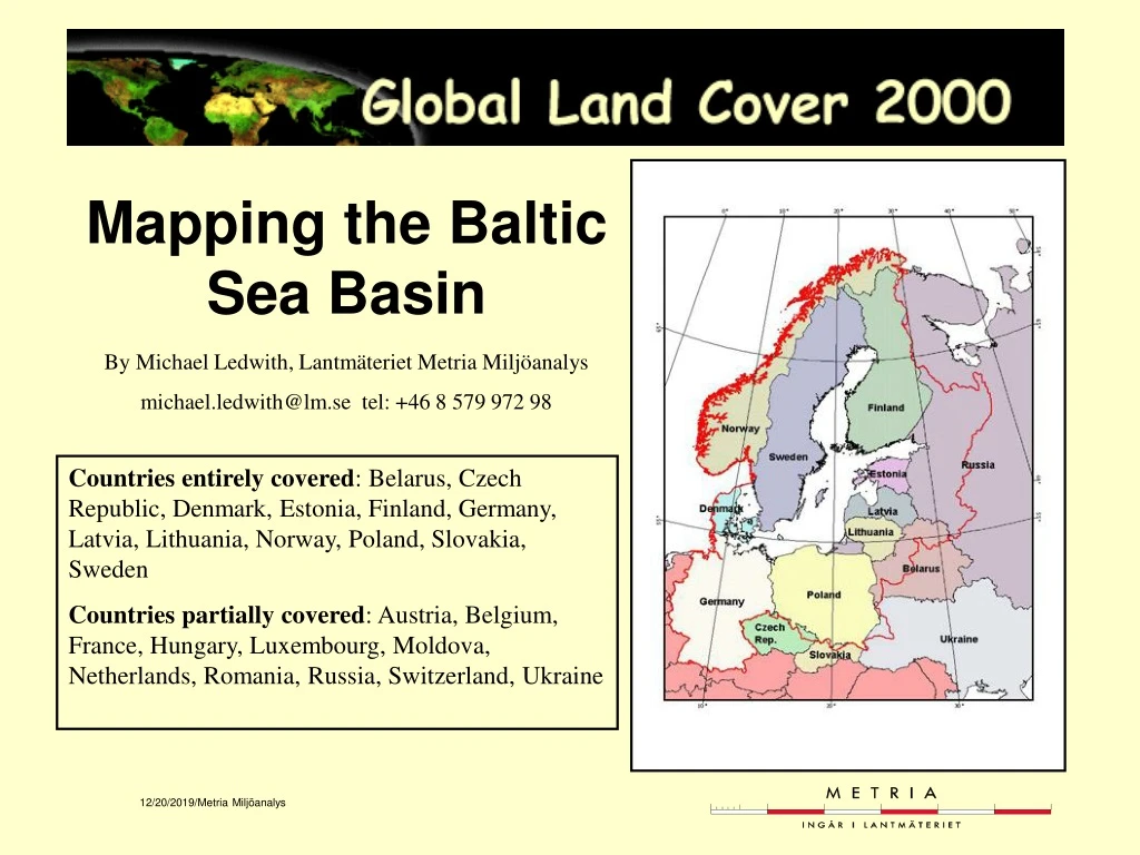 mapping the baltic sea basin