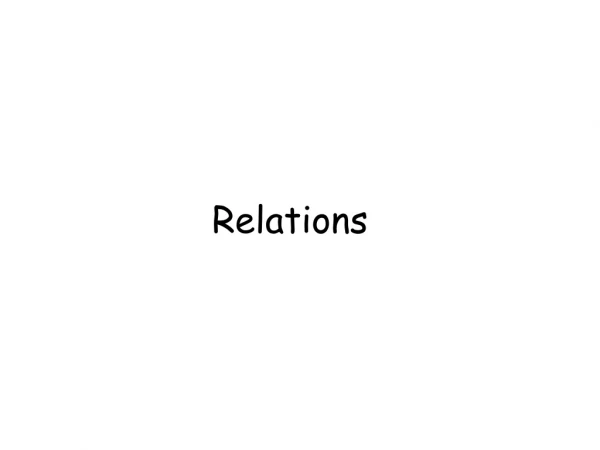 Relations