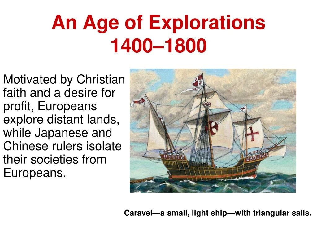 an age of explorations 1400 1800