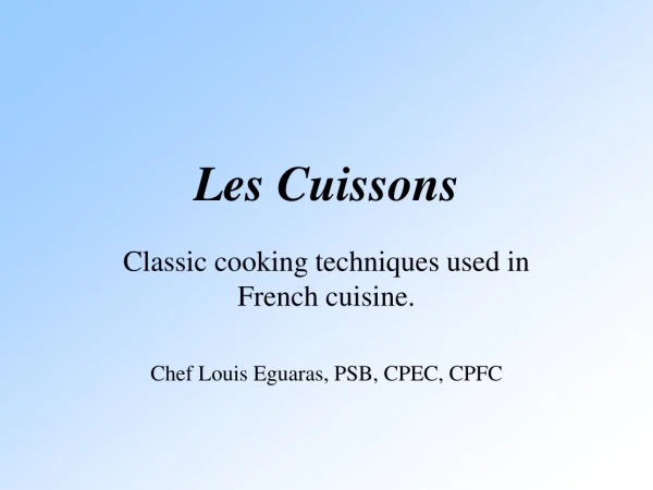 Les Cuissons