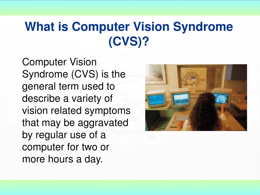 what is computer vision syndrome cvs