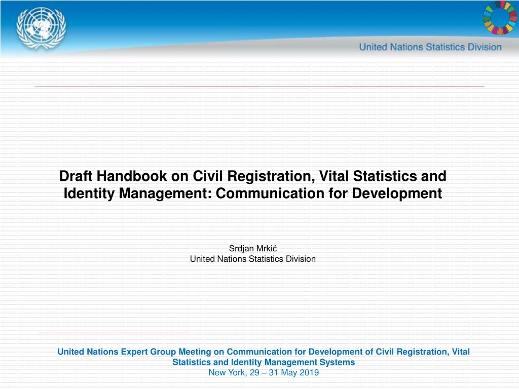 draft handbook on civil registration vital