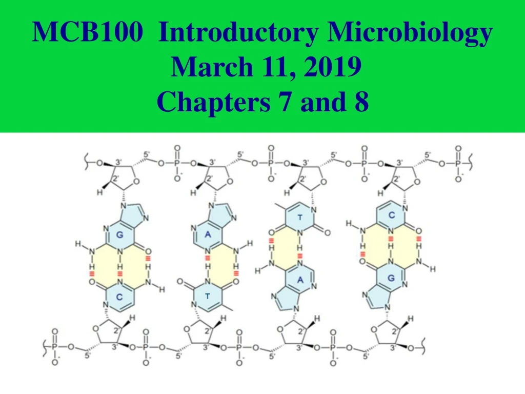 mcb100 introductory microbiology march 11 2019