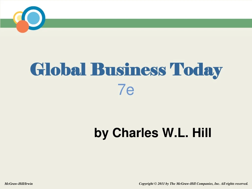 global business today 7e