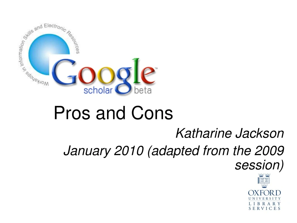 pros and cons katharine jackson january 2010 adapted from the 2009 session