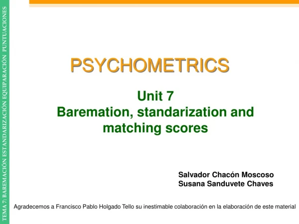 PSYCHOMETRICS