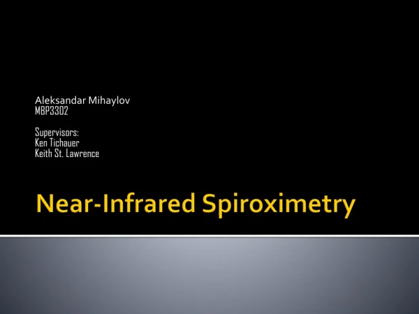 Near-Infrared  Spiroximetry