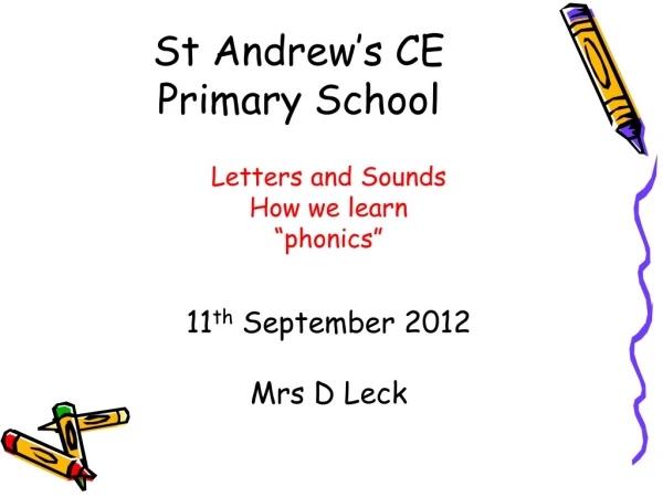 St Andrew’s CE  Primary School