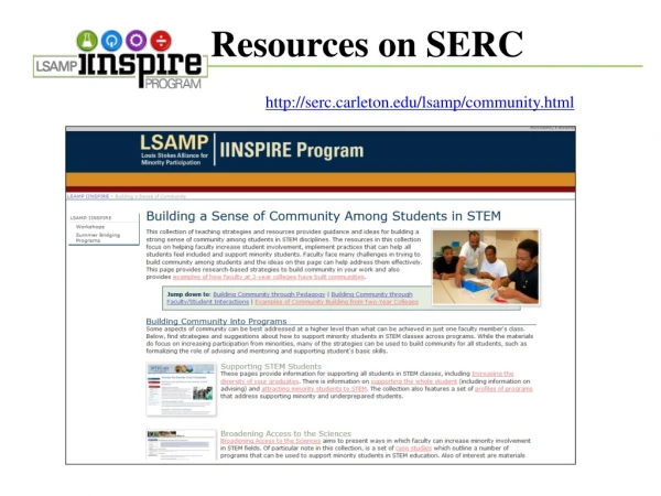 Resources on SERC