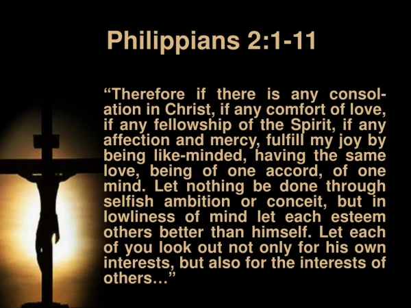 Philippians 2:1-11