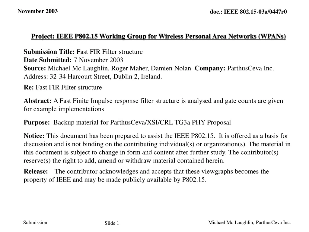 project ieee p802 15 working group for wireless