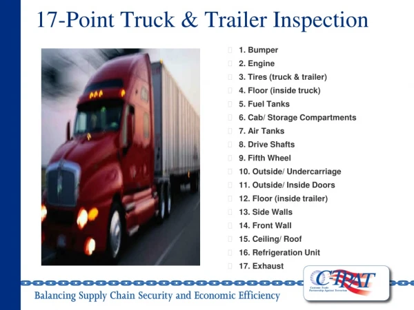 17-Point Truck &amp; Trailer Inspection