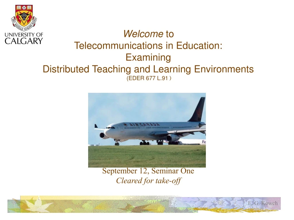 welcome to telecommunications in education