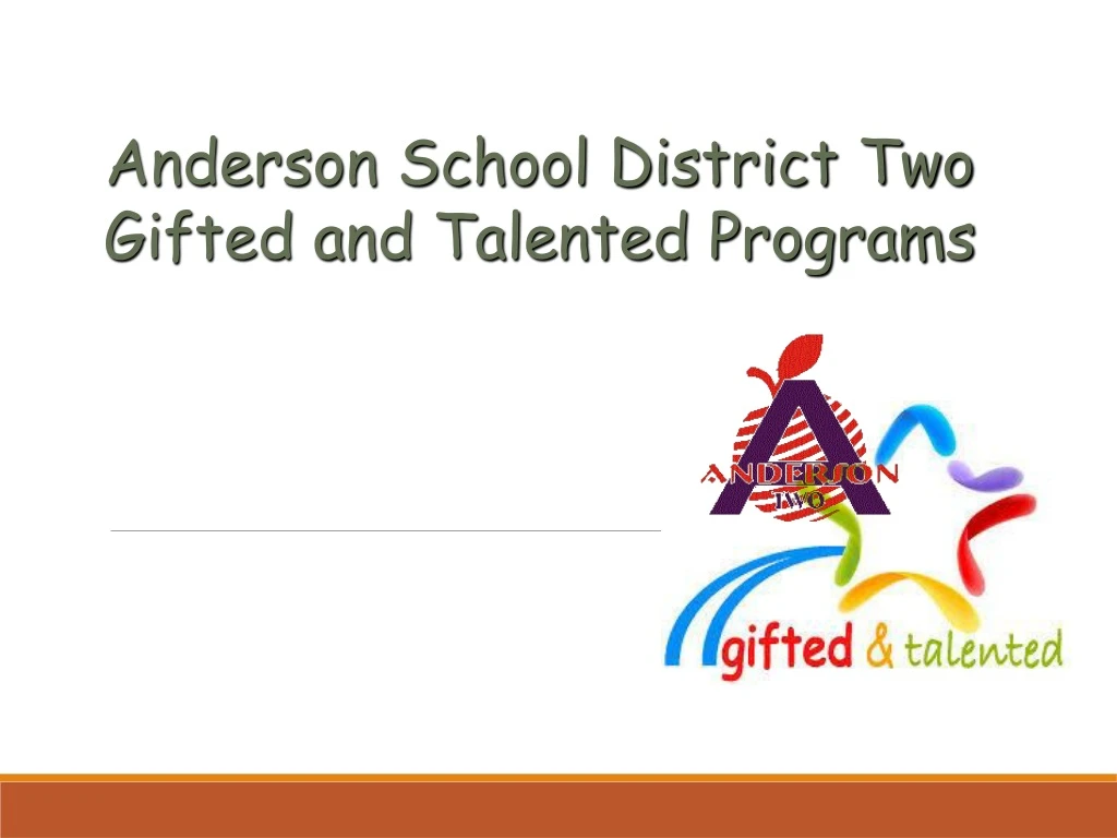 anderson school district two gifted and talented