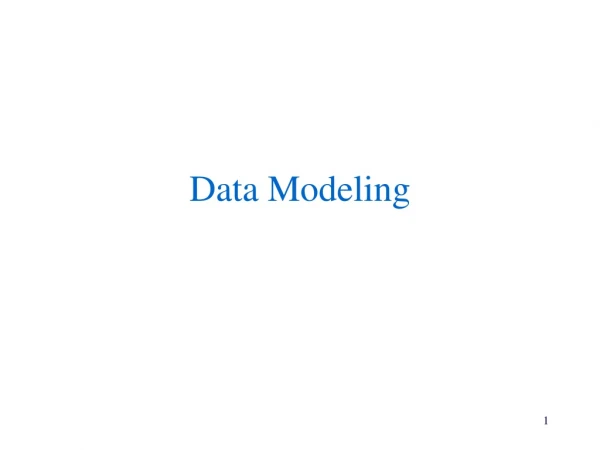 Data Modeling