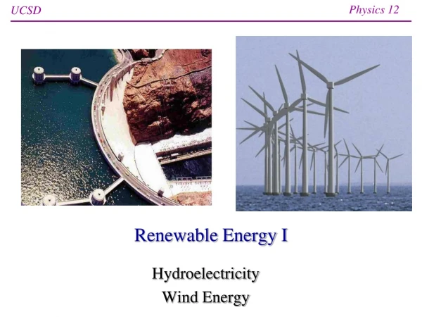 Renewable Energy I