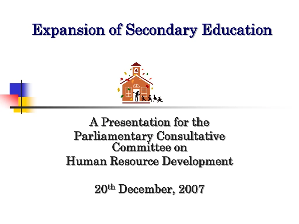 expansion of secondary education