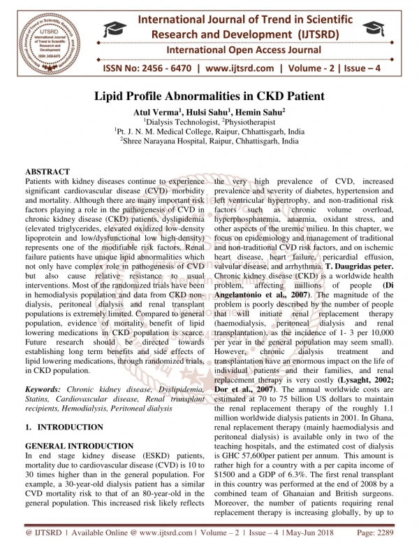 international journal of trend in scientific