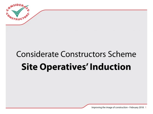 Considerate Constructors Scheme