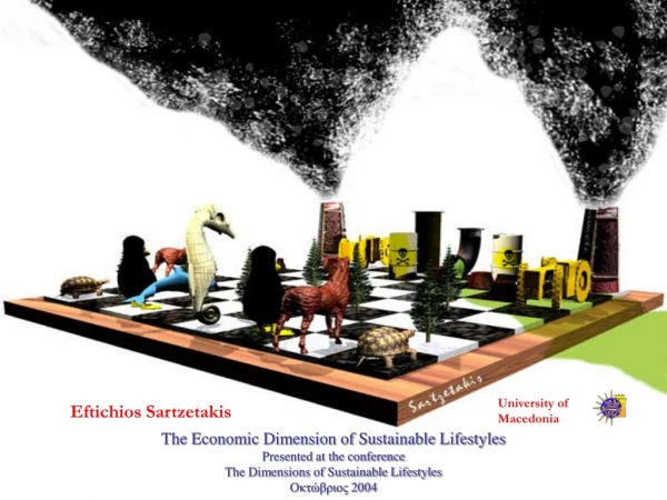 The Economic Dimension of Sustainable Lifestyles Presented at the conference