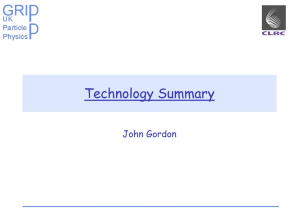 Technology Summary