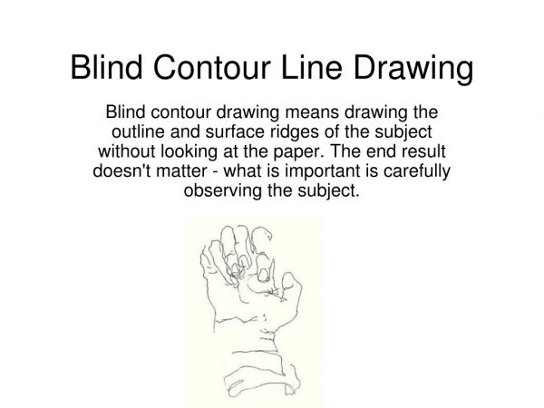 Blind Contour Line Drawing