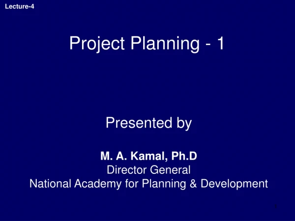 Project Planning - 1