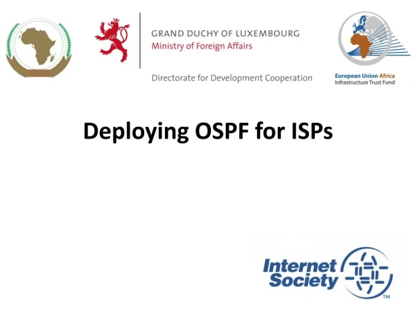 Deploying OSPF for ISPs