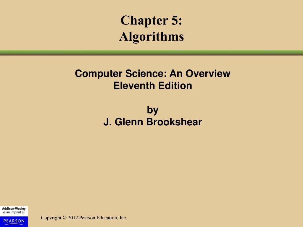 chapter 5 algorithms