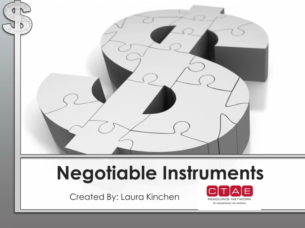 negotiable instruments