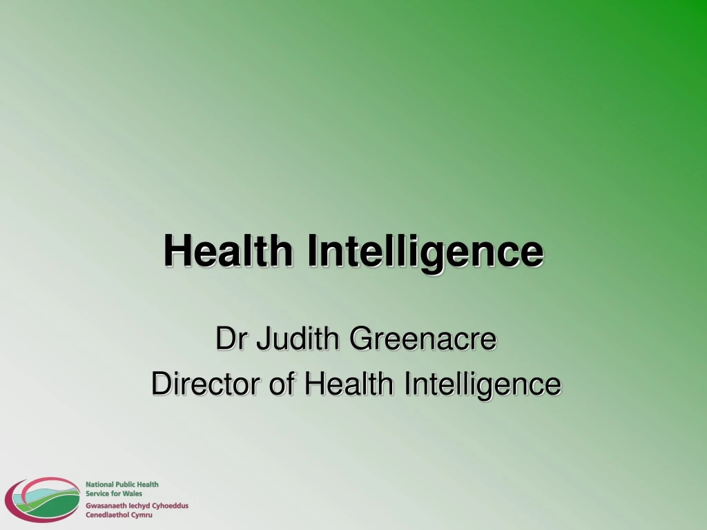 health intelligence