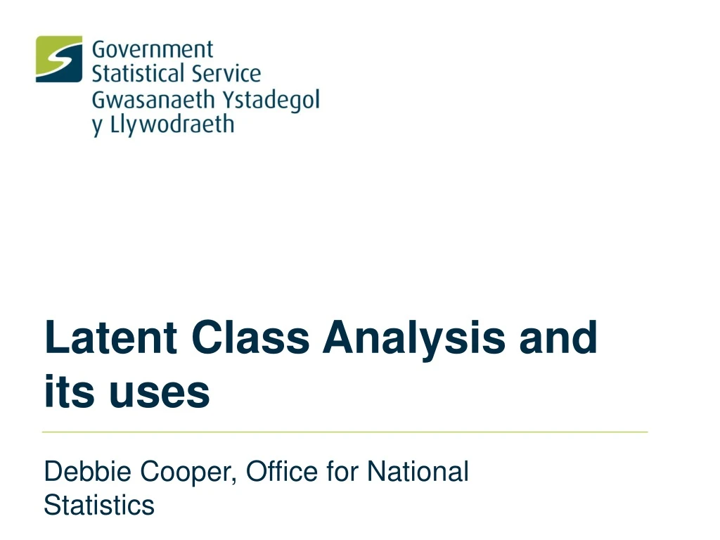 latent class analysis and its uses