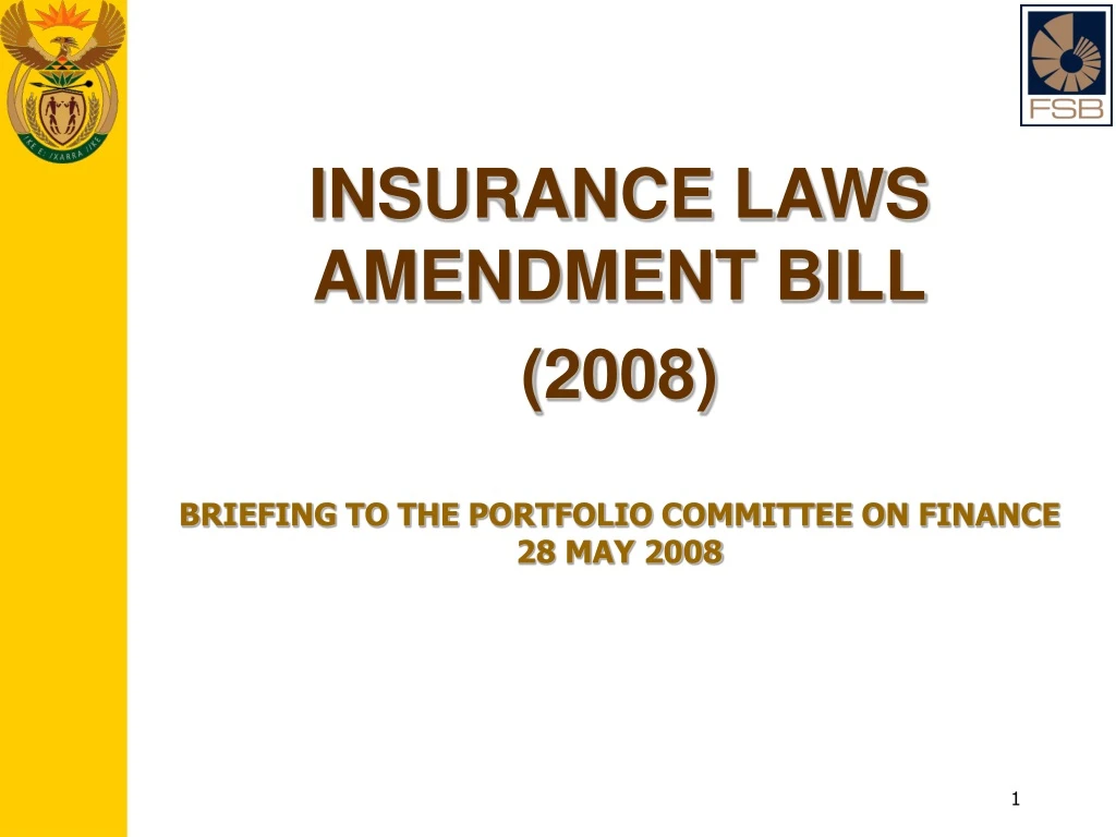 insurance laws amendment bill 2008