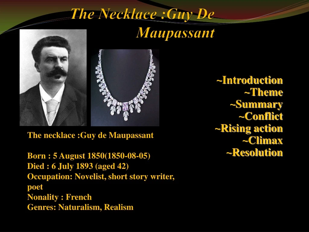 the necklace guy de maupassant