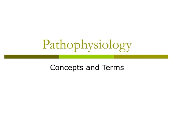 Pathophysiology