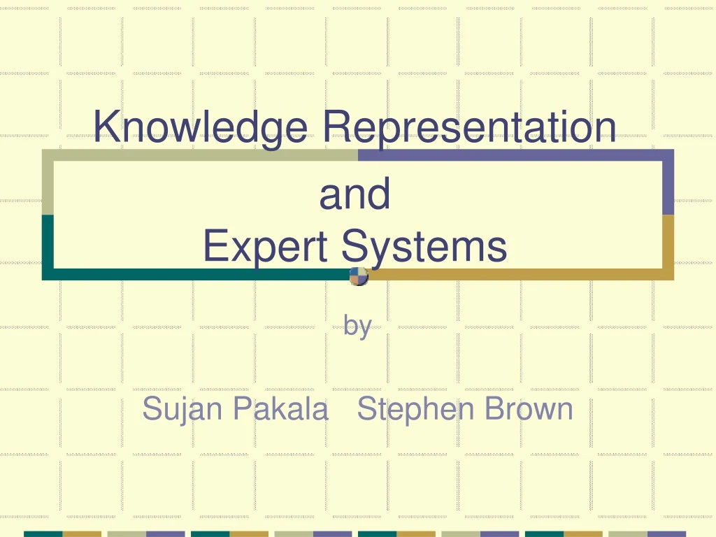knowledge representation and expert systems