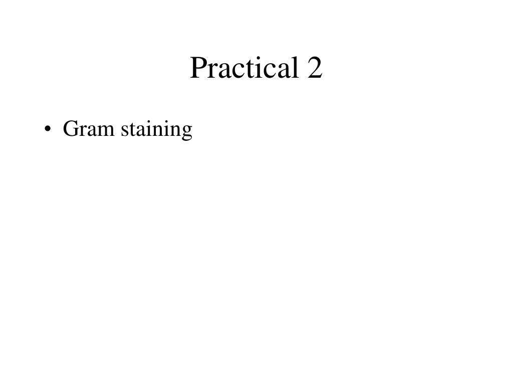 practical 2