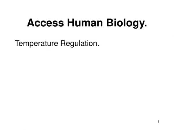 Access Human Biology.