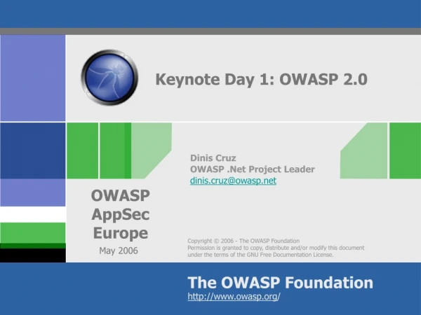 Keynote Day 1: OWASP 2.0