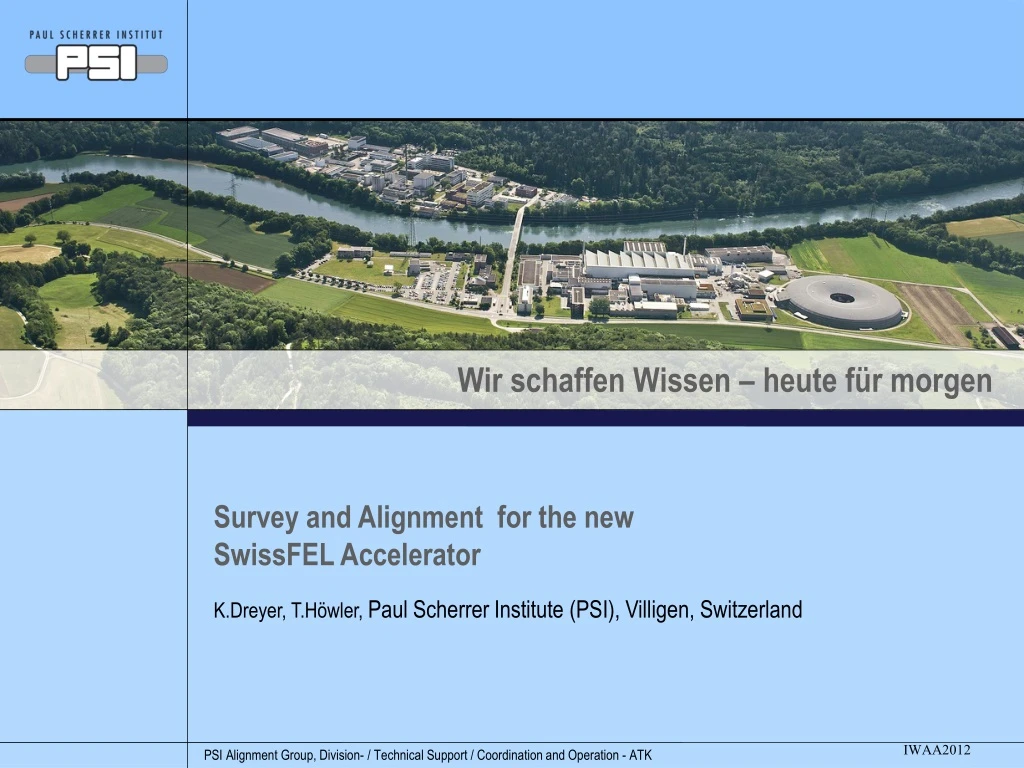 survey and alignment for the new swissfel accelerator