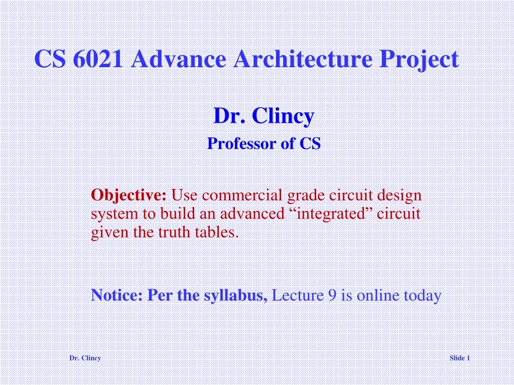 cs 6021 advance architecture project