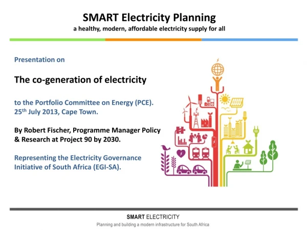 SMART Electricity Planning a healthy, modern, affordable electricity supply for all