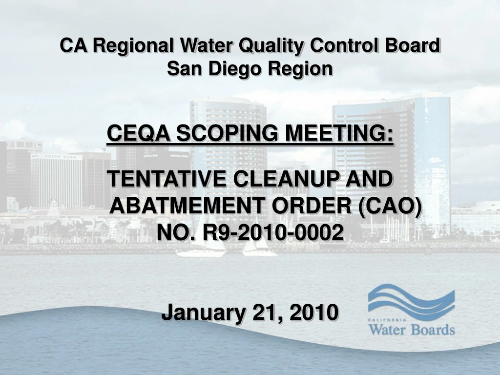 ca regional water quality control board san diego