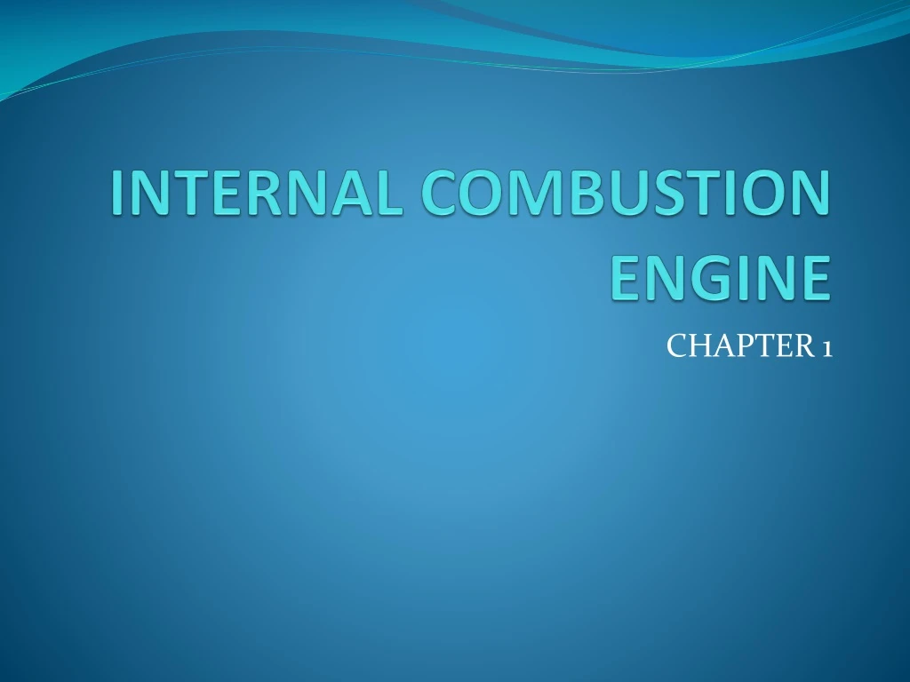 internal combustion engine