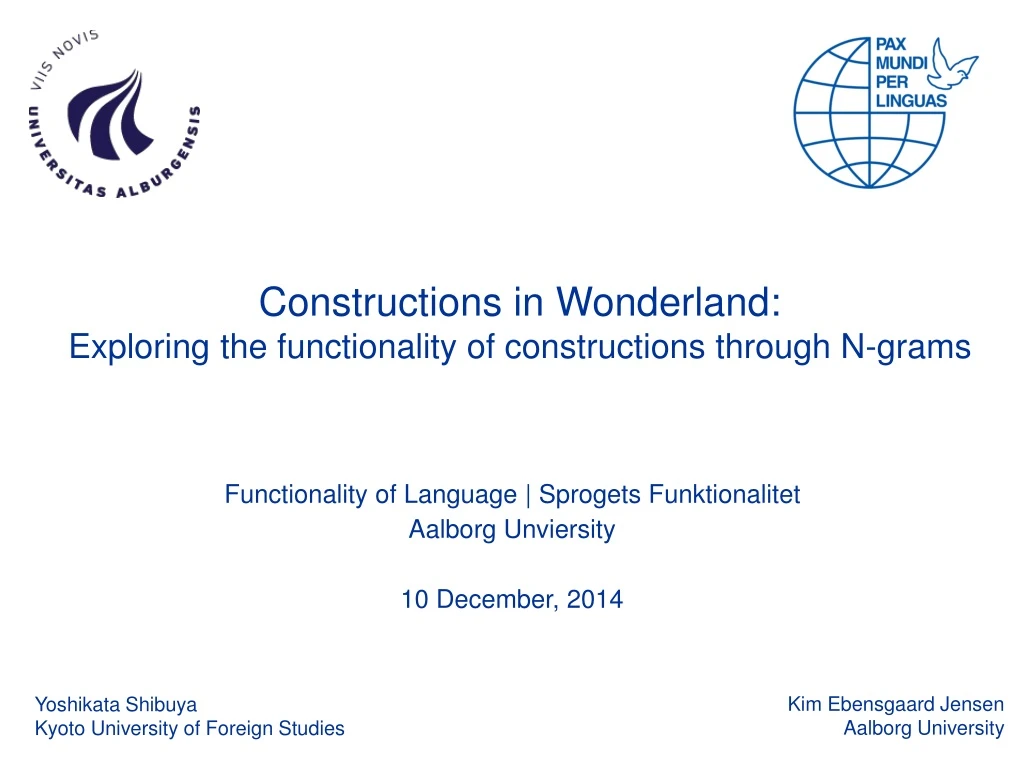 constructions in wonderland exploring the functionality of constructions through n grams