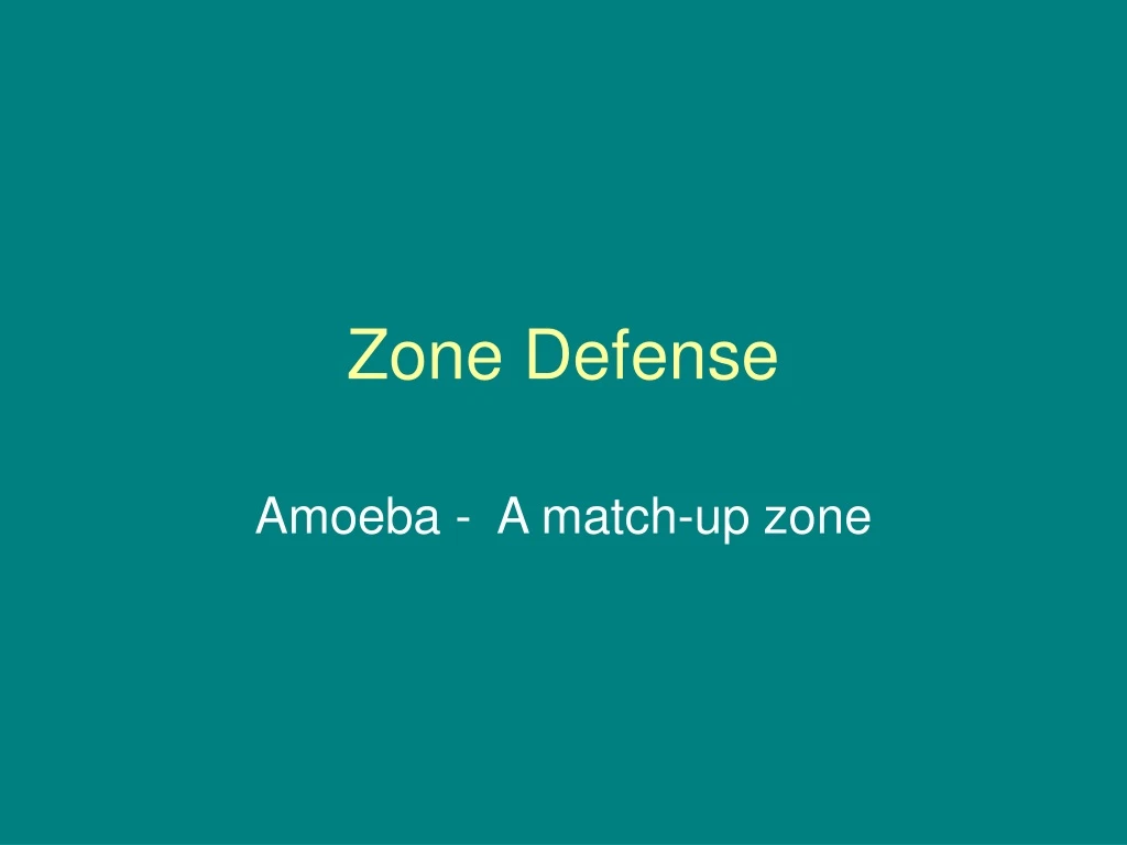 zone defense