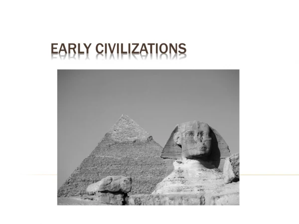 Early Civilizations