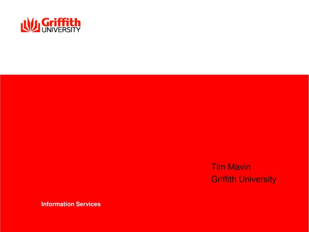 tim mavin griffith university