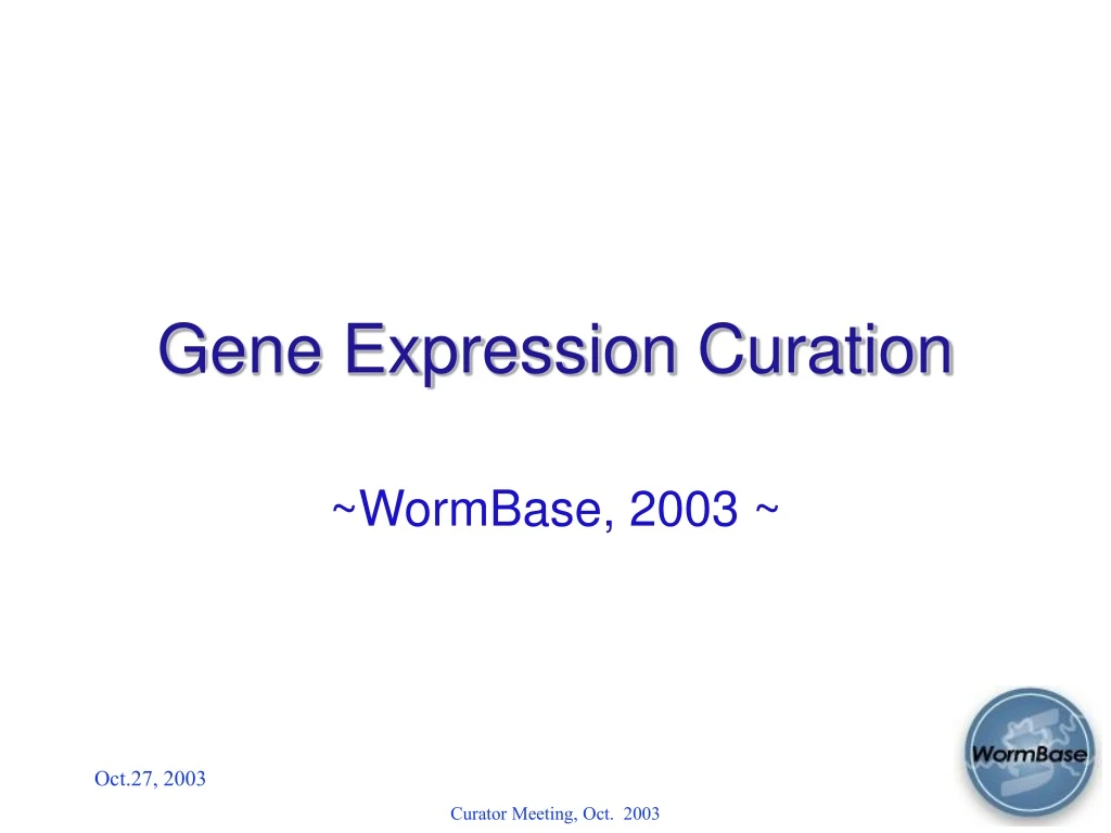 gene expression curation
